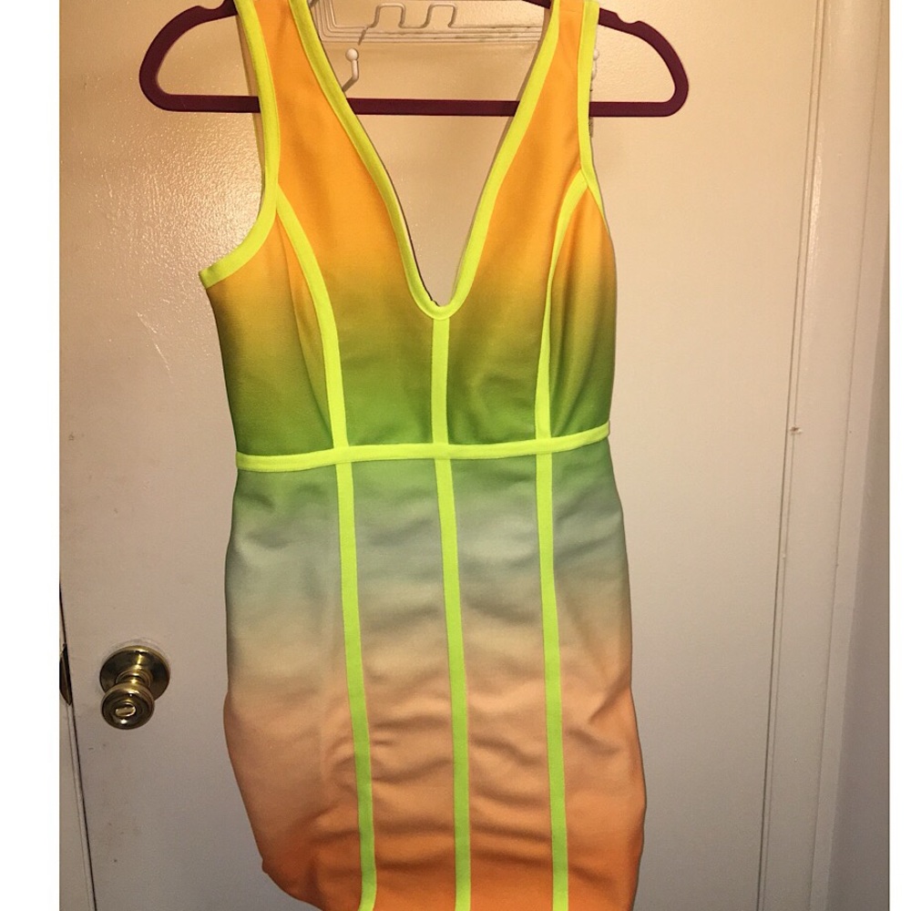 Neon Bodycon Dress